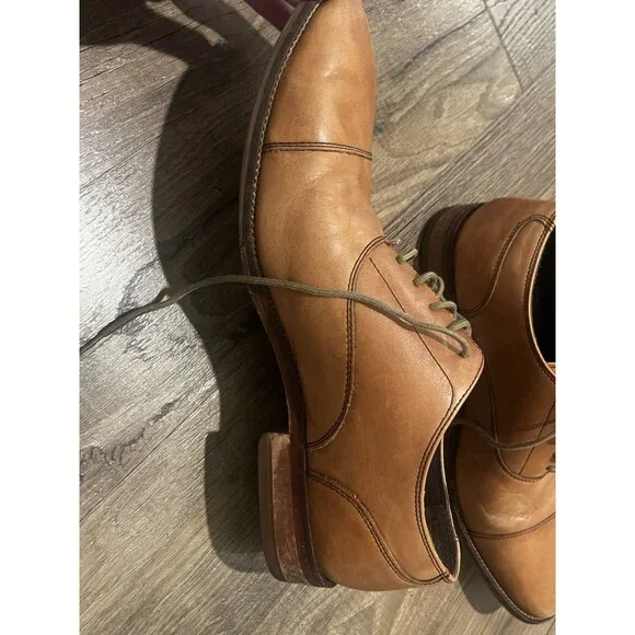 Cole Haan Williams C12337 Cap Toe Oxford British Tan Brown Shoes Men's Size 9 M - Picture 8 of 9